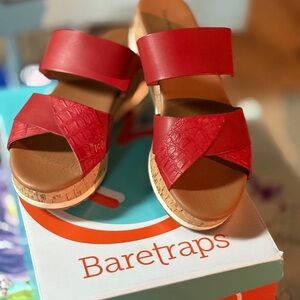 BareTraps Women's Bold Red Sandals